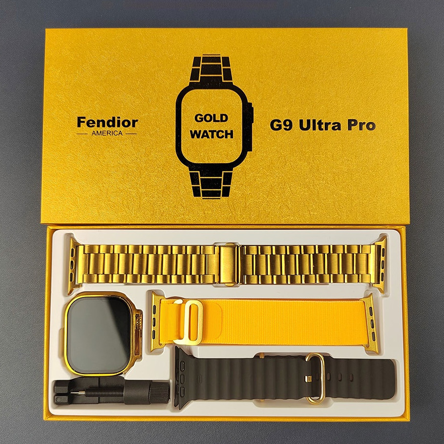 2023 G9 Ultra Pro ไร้สายบลูทูธสมาร์ทวอท์ชทอง NFC PK Series HK9PRO HK8PROMAX สําหรับผู้ชายและผู้หญิง