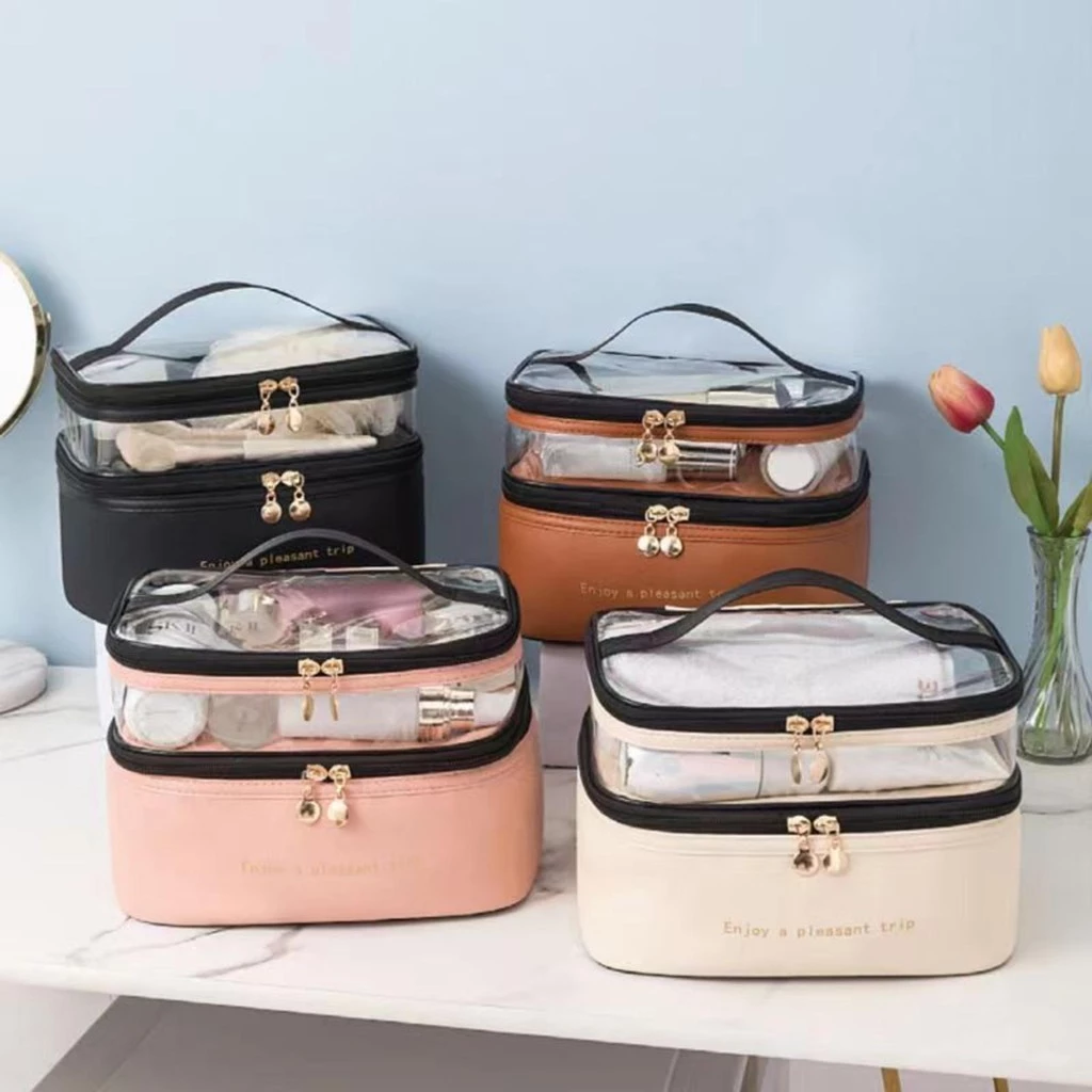 【พร้อมส่ง】ที่เก็บเครื่องสำอาง กระเป๋าใส่อุปกรณ์อาบน้ำหญิง กระเป๋าเครื่องสำอางผู้หญิง