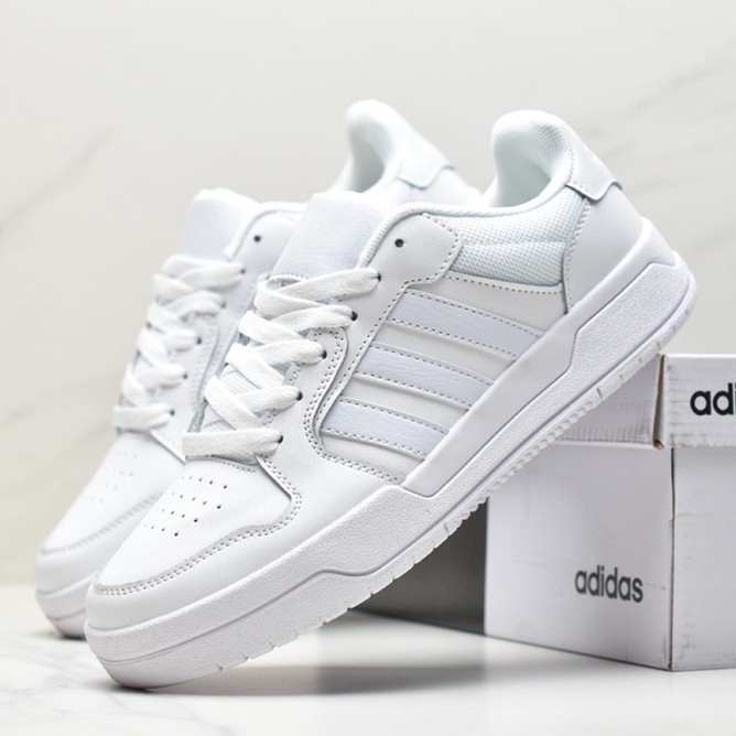 Adidas Neo entrap mid catch-up รองเท้าผ้าใบลําลอง สีขาว