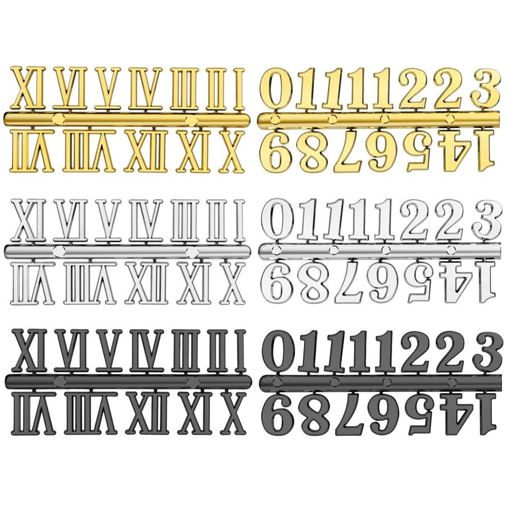 [LVDN ] Diy นาฬิกาตัวเลขตัวเลขตัวเลขโรมันควอตซ ์ เข ็ มนาฬิกาแขวนอะไหล ่ คุณภาพดี