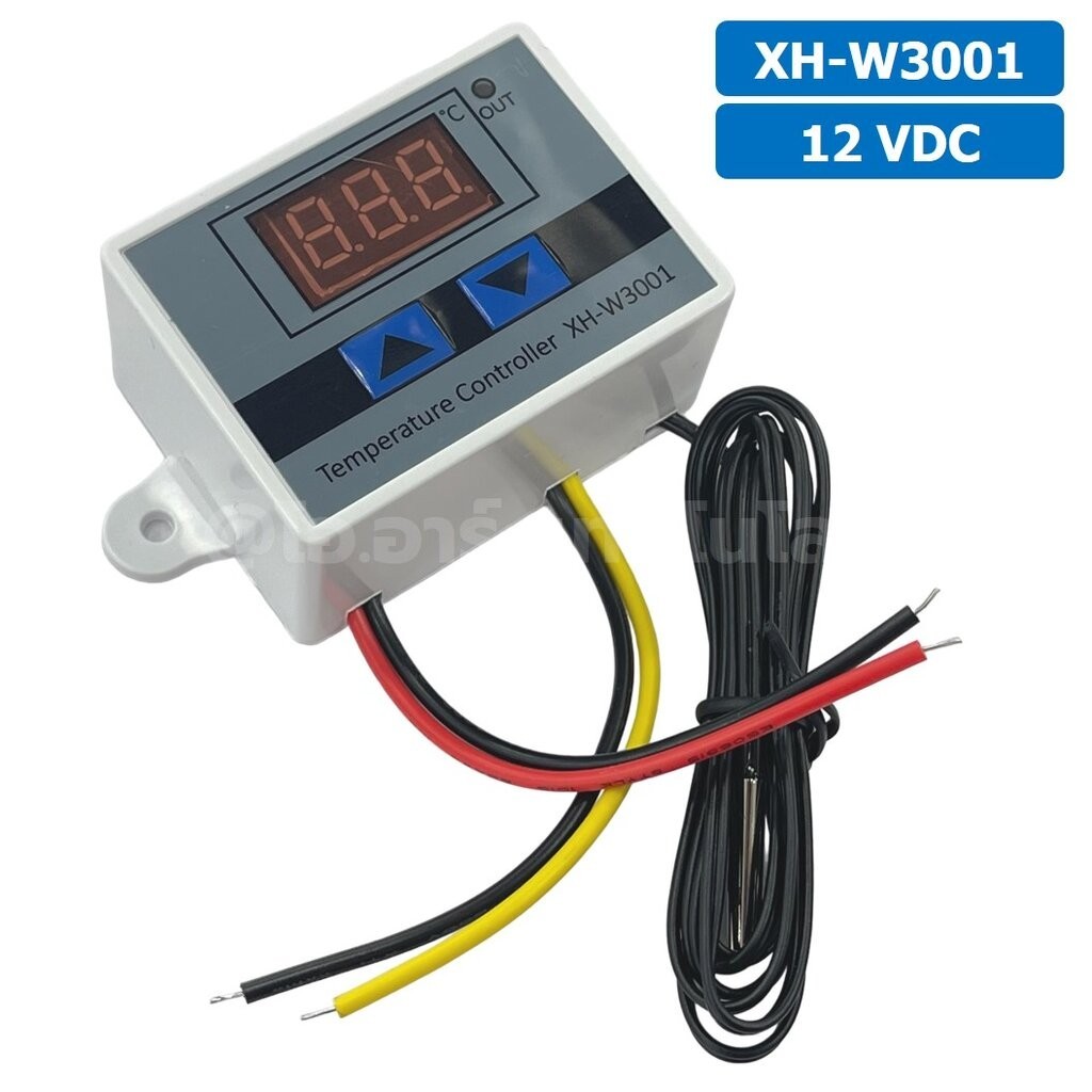 XH-W3001 12VDC เครื่องควบคุมอุณหภูมิ Digital Temperature Controller Thermostat Switch Probe
