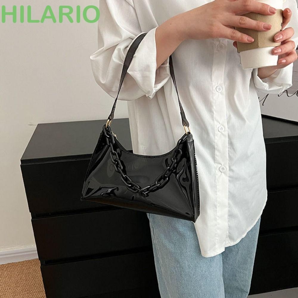 Hilario Jelly Color Crossbody Bag, Chain Jelly Color Transparent Shoulder Bag, Fashion Visible Phone Bag Waterproof PVC Handbag Teenagers