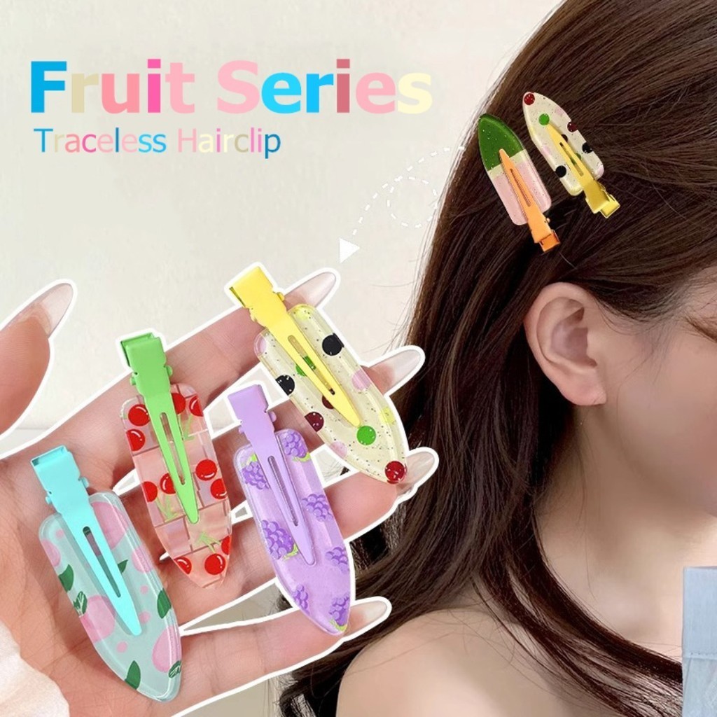สุภาพสตรีสบายๆเรซิ ่ นเรขาคณิตลาย Hairpin หัวใจผลไม ้ Hairpin