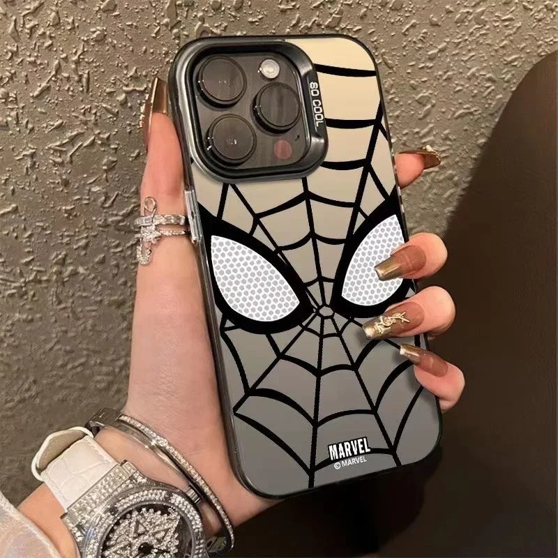 สําหรับ Xiaomi 14 13T 13 12T 12 Mi 11 Lite 5G Poco M6 X6 X5 Pro F5 Spider-Man Luxury Matte Hard กันกระแทกปกหลัง