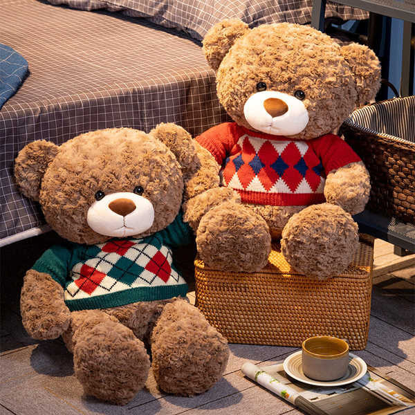 Seth Doodle Bean Bear Plush Toy Hug Bear Doll Super Soft Big Teddy Bear Doll for Girls Cutejniodnoiek.th20240509110927
