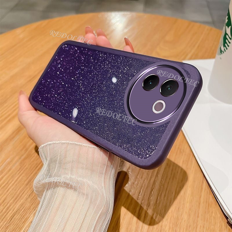 เคส VIVO V30e Luxury Glitter ปลอก VIVO V30e V30 E V30e Gradient Bling ใสซิลิโคนฝาครอบเลนส์ป้องกัน