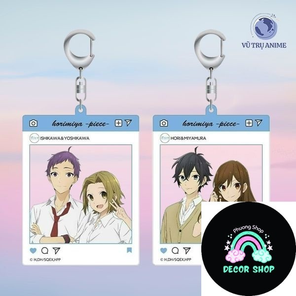 HORIMIYA ver INSTA พวงกุญแจพิมพ์ด้วยของขวัญ chibi mika อะนิเมะอะคริลิคน่ารัก