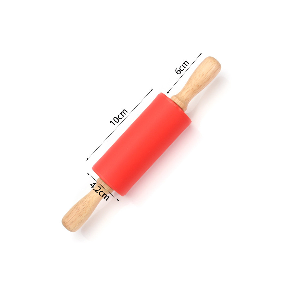 ความรุนแรง Non-Stick ซิลิโคน Rolling Pin ไม้ Handle Pastry Dough แป้ง Roller ครัวทําอาหารเบเกอรี่เครื่องมือสําหรับพาสต้าคุกกี้แป้ง ราคา ถูกที่สุด ดีลบีเคเค แกลเลอรีภาพที่ 6