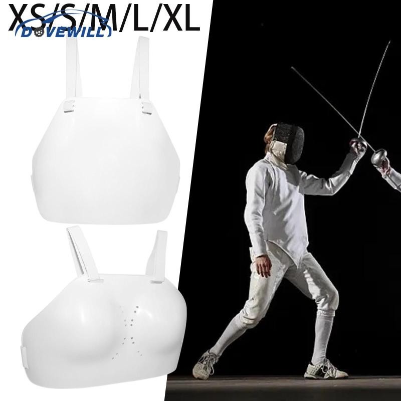 [Dovewill ] Fencing Sports Chest Guard Adjustable Strap Fencing Gears Soft for Heavy