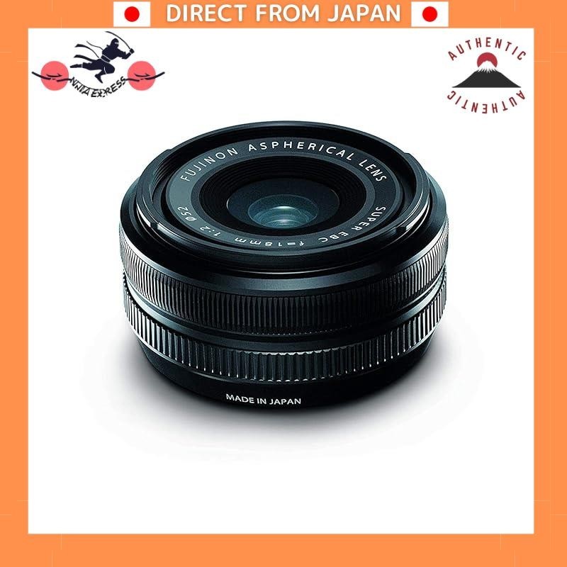 FUJIFILM's X series interchangeable lens, Fujinon 18mm F2, features a compact, wide-angle, single-focus lens with an aperture ring.