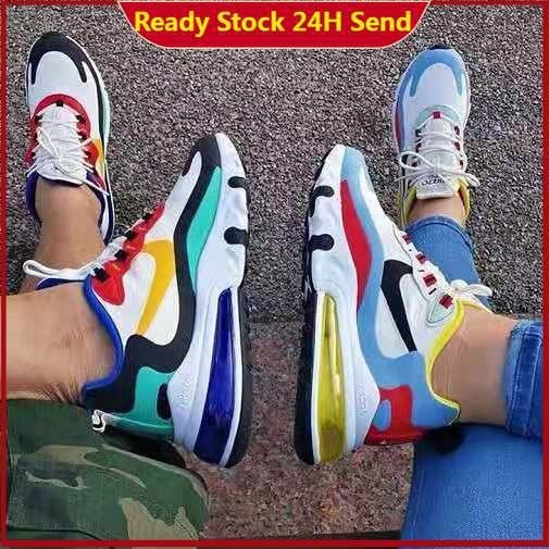 🧸 Ready Stock Kasut Air AIRMAX React 270 BAUHAUS React Air Cushion Men Women Retro Casual Sports Shoes