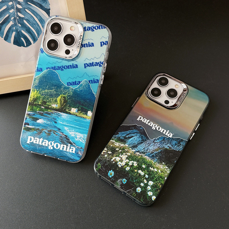 แฟชั่นภูมิทัศน์ไฟฟ้า Patagonia ภาพประกอบเคสโทรศัพท์เหมาะสําหรับ iPhone 15 14 12pro 13 11 15Pro Max 1