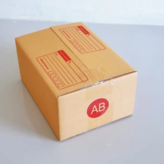 กล่องไปรษณีย์ เบอร์ AB ขนาด 14×20×12 ซม. กล่องพัสดุฝาชน แพ็ค 10 ใบ หนา 3 ชั้น ราคาส่ง พร้อมส่ง QuickBox ส่งด่วน