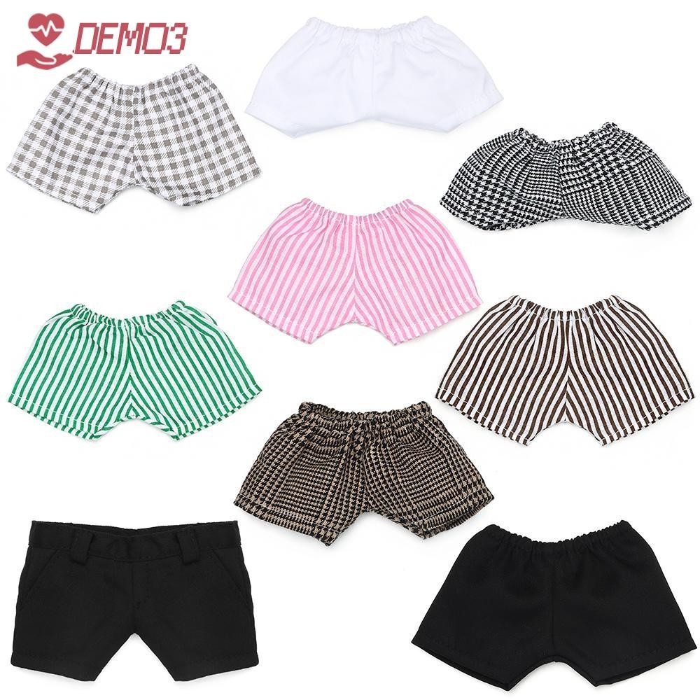 Demo3 20 ซม.กางเกงตุ ๊ กตาน ่ ารักสีทึบกางเกงขาสั ้ นของเล ่ นกางเกงยีนส ์ ยีนส ์