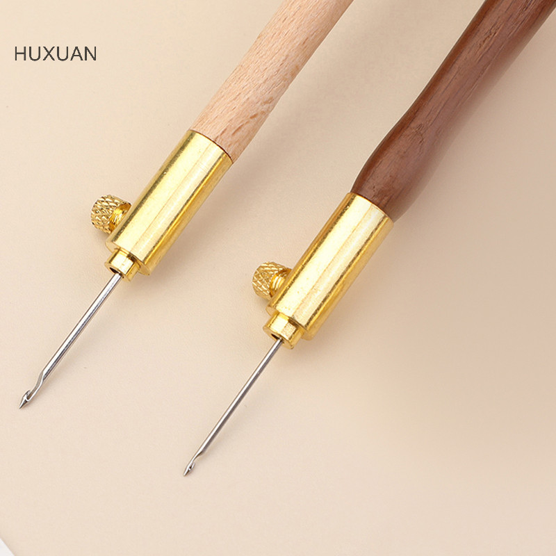 Huxuan 1 ชุดเย็บปักถักร้อยฝรั่งเศส DIY ปักมือตะขอคอตโต้ข้าม 3 เข็ม RFT