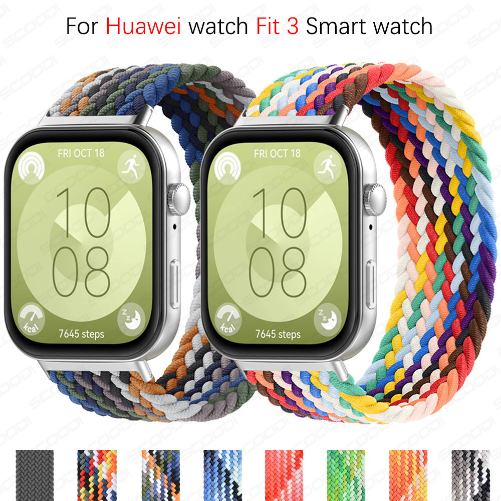 สายรัดสําหรับ Huawei Band 11 Pro/11 ไนลอนยืดหยุ่น Braided Watchband สร้อยข้อมือ Huawei Band 11 Pro/11 นาฬิกาอุปกรณ์เสริม