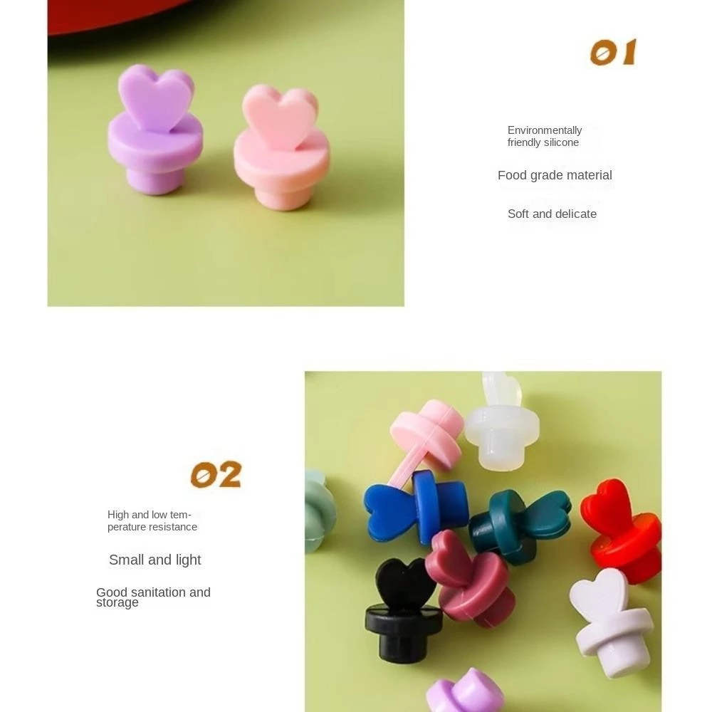 LONFY ปลั๊กซิลิโคนปิดรูฟางกันฝุ่นสำหรับแก้วน้ำ thumbnail 4