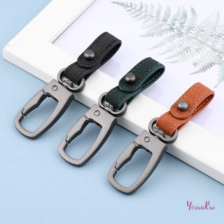 YosunRui] พวงกุญแจหนังทําด้วยมือ DIY พวงกุญแจรถคุณภาพสูง Ch พวงกุญแจอุปกรณ์เสริมรถผู้ชายเอวแหวนใหม่