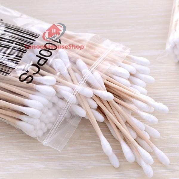 🚚สินค้าพร้อมส่ง สำลีปั่นหู คอตตอนบัด สำลีไม้ สำลีปั่นหู สำลีเช็ดเครื่องสำอางค์🦄♡