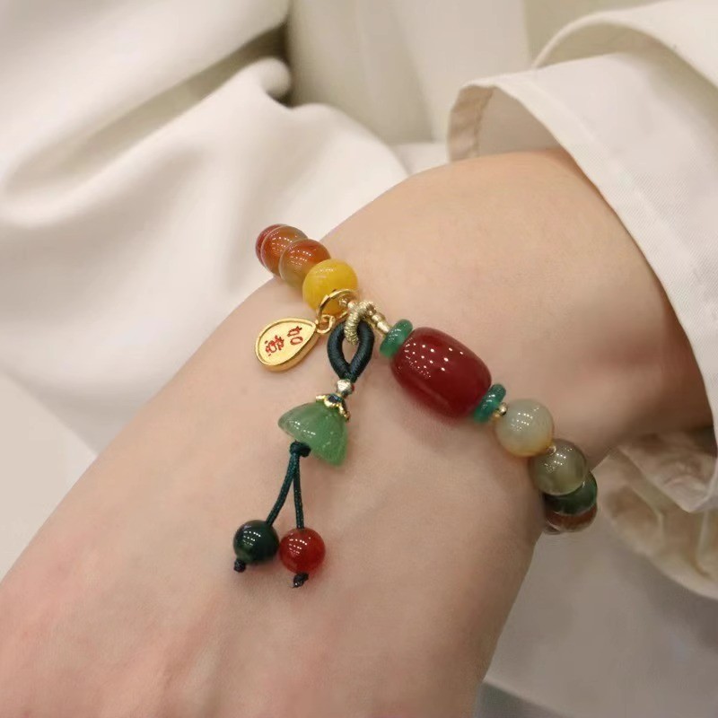 1 ชิ ้ น Be Lucky ลูกปัด Dangle Handwrist สายรัดข ้ อมือกําไลข ้ อมือแฟนแฟน