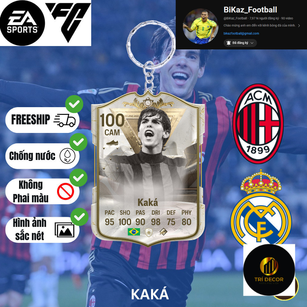 PLAYER KEYCHAIN - AC MILAN-DH