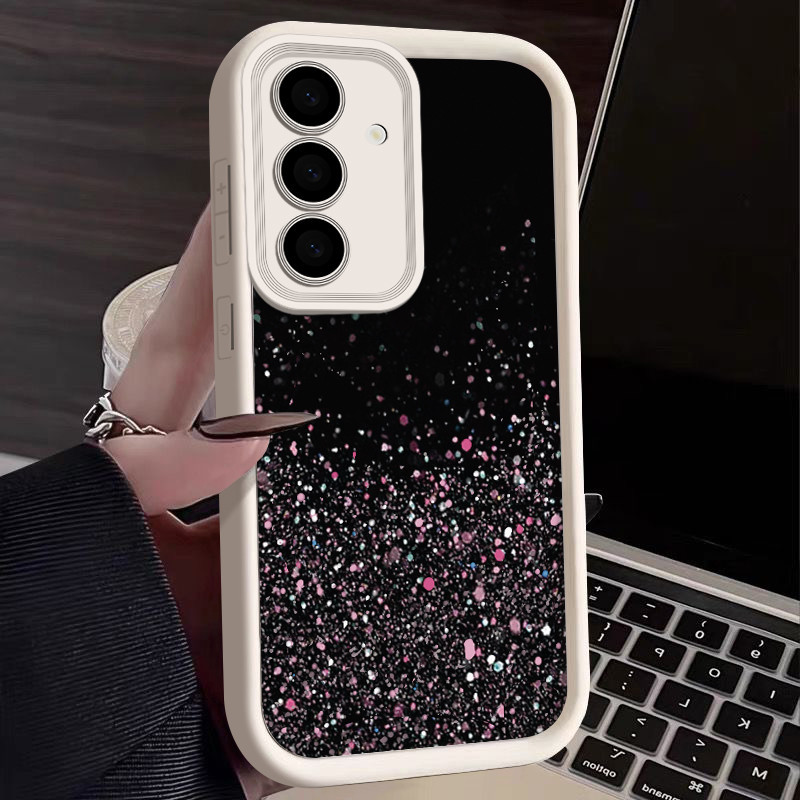SAMSUNG Gradient Cherry Blossomสําหรับโทรศัพท์Samsung Galaxy A15 A55 A14 A34 A35 A54 A53 A52 5Gซิลิโคนกันกระแทกนุ่มTPUปกหลัง