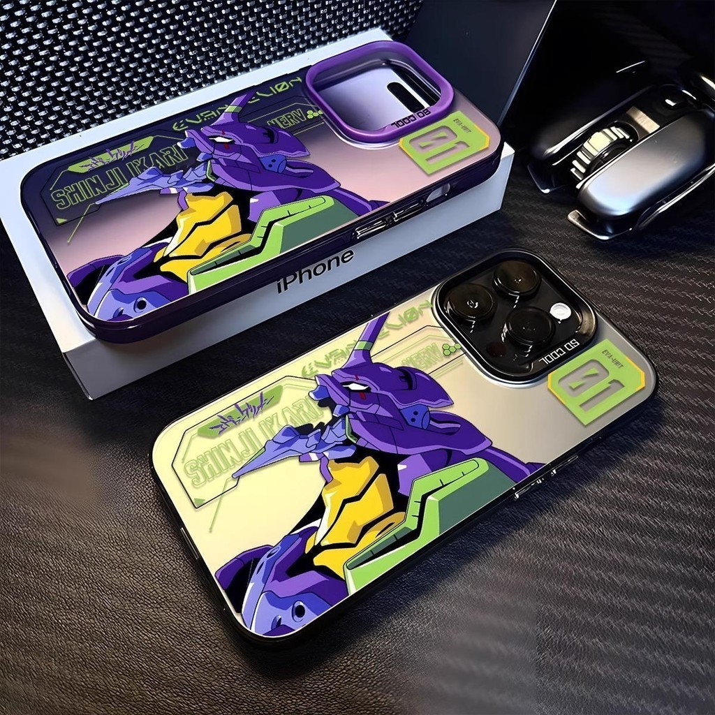 Neon Genesis Evangelion EVA-01 สําหรับ Samsung S25 Ultra S24 S22 S23 Plus S20FE A56 A36 A14 A55 A35 A54 5G ปลอกอะนิเมะการ์ตูนกรณีกันกระแทก Shell