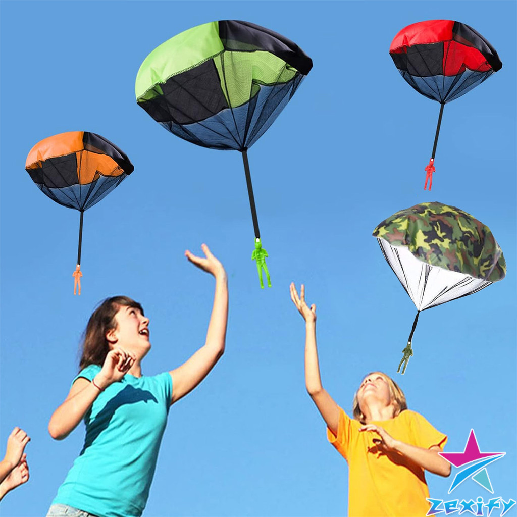 ZXF ของเล่นกระโดดร่ม ร่มชูชีพเด็กเล่น กลางแจ้ง ของเล่นสร้างสรรค์ Parachute toy - รูปที่ 2