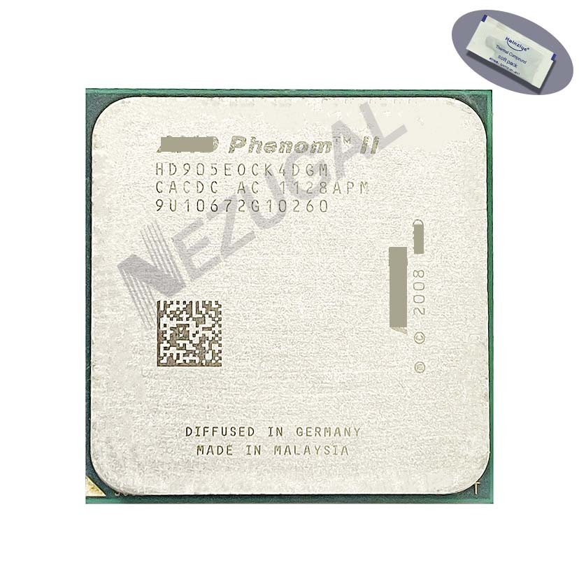 Phenom II X4 905E X4-905E HD905EOCK4DGM 2.5 Ghz Quad Core 2M 65W ซ็อกเก็ต AM2 + ซ็อกเก็ต AM3 โปรเซสเ