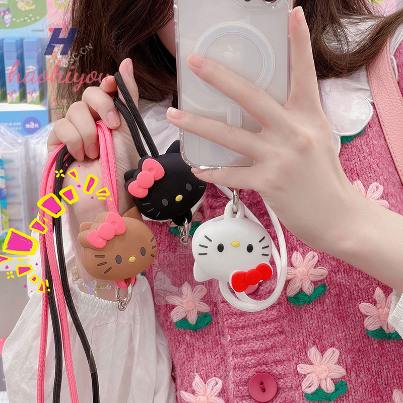 <haohiyou> Sanrio น่ารักการ์ตูนเคสโทรศัพท์ตุ๊กตา Lanyards Kawaii น่ารัก Anti-Lost แขวนคอ Lanyard การ์ตูนสายคล้องของเล่นสาวของขวัญ Nice