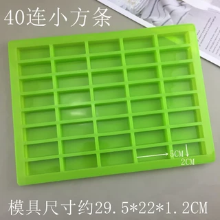 20/40หลุมคลื่นสี่เหลี่ยมผืนผ้า/กระบอก ฉ ออนดานท์ ช็อคโกแลตซิลิโคนแม่พิมพ์ก้อนน้ําแข็งถาดแม่พิมพ์สบู่เรซิ่นเค้กขนมเบเกอรี่ตกแต