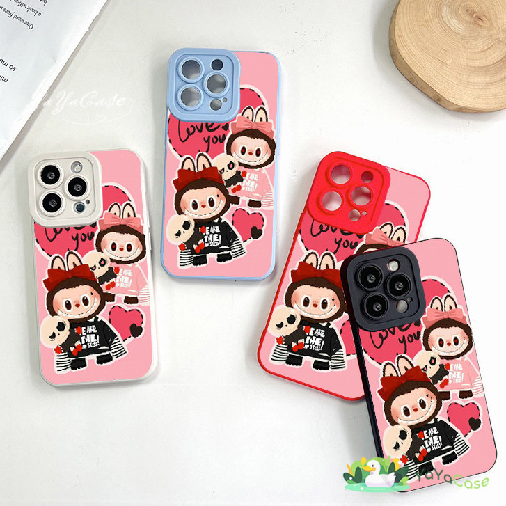 YaYacase สำหรับ SAMSUNG Galaxy A02 A03 A04 A11 A12 A13 A23 A30 A32 A50 A51 A52 A53 A71 S รุ่น LABUBU TPUซิลิโคนนุ่ม เคส