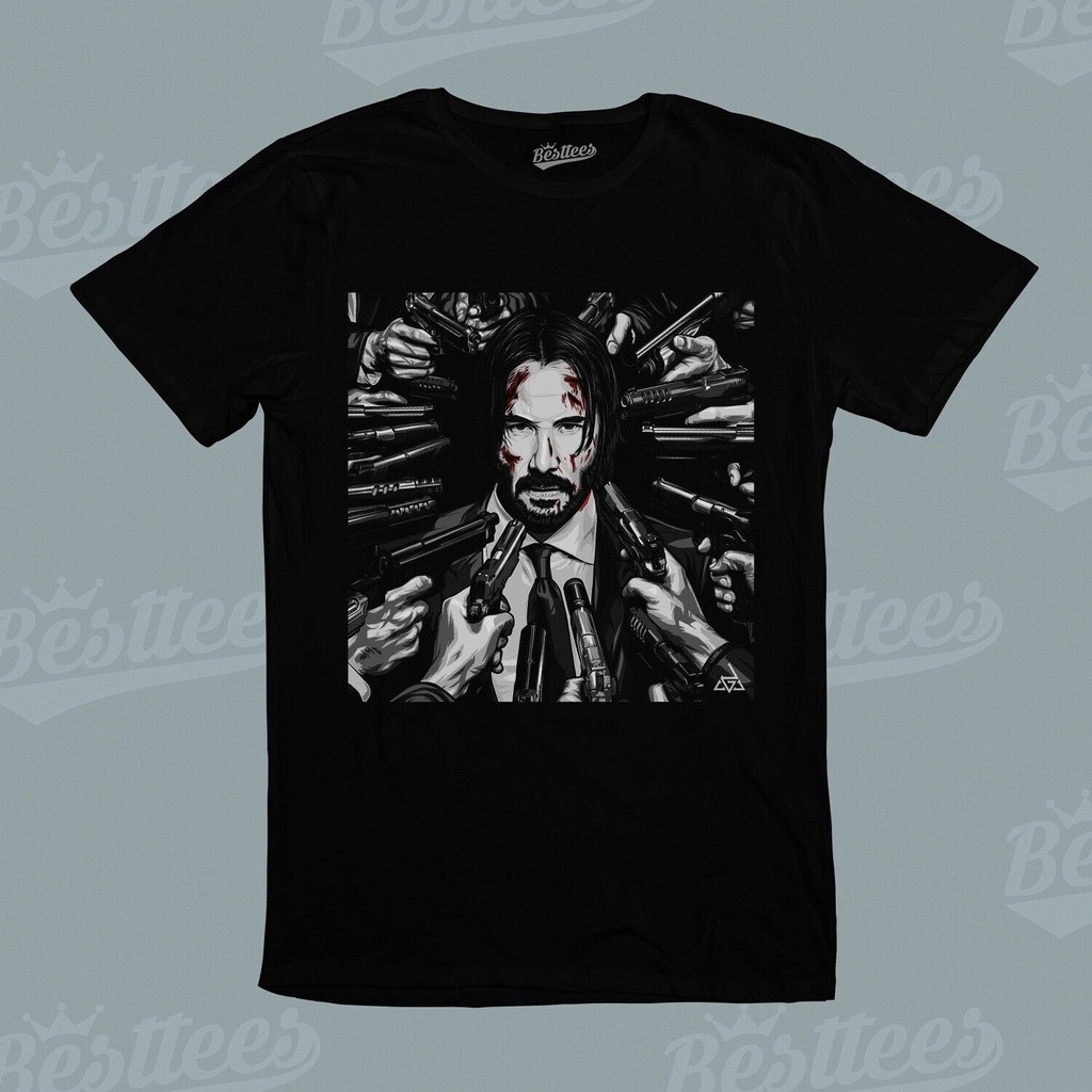 John Wick Baba Yaga Hitman Assassin Tactical Keanu Reeves Movie Cool Tee เสื้อยืด