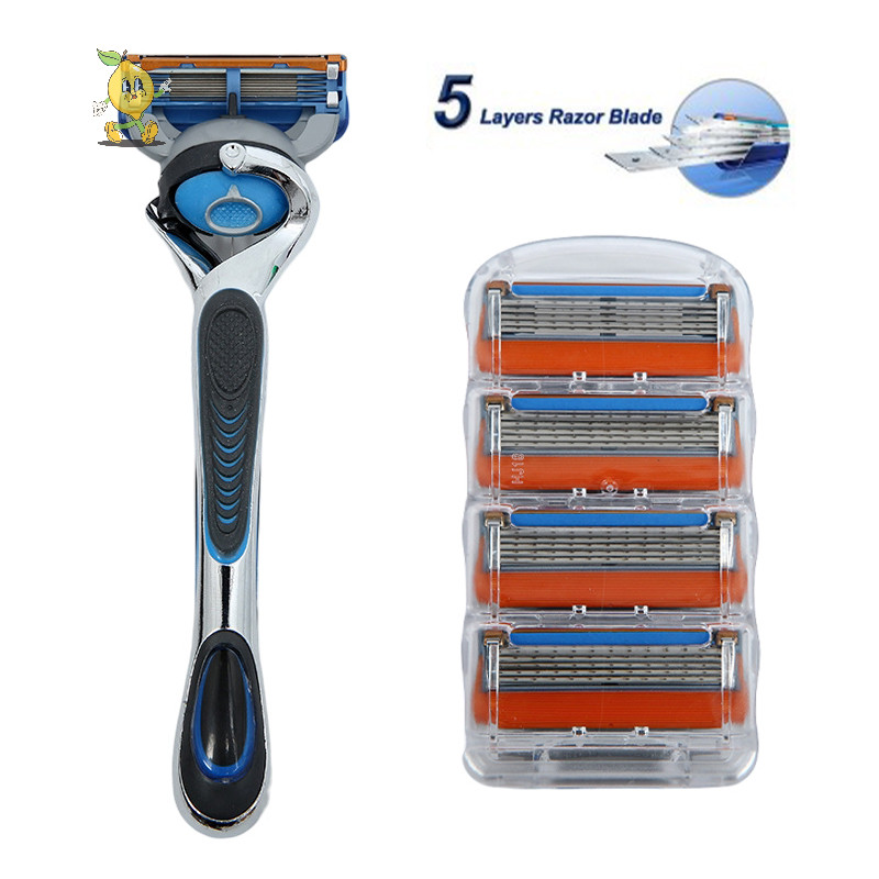 [mozh ] เหมาะสําหรับ Gillette Fusion 5 Shaving Manual Blade Men 's Shaver Replacement Blade Shaver Set [TH ]