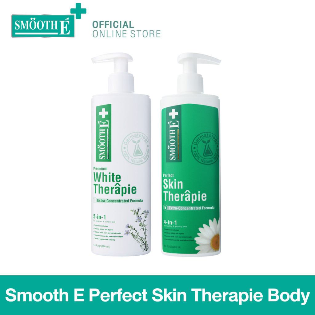 [สินค้าขายดี] Smooth E Perfect Skin Therapie Body Lotion โลชั่นบำรุงผิวชุ่มชื้น ผิวขาวใส ลดรอยดำ รอยแตกลาย ผิวเนียนนุ่ม