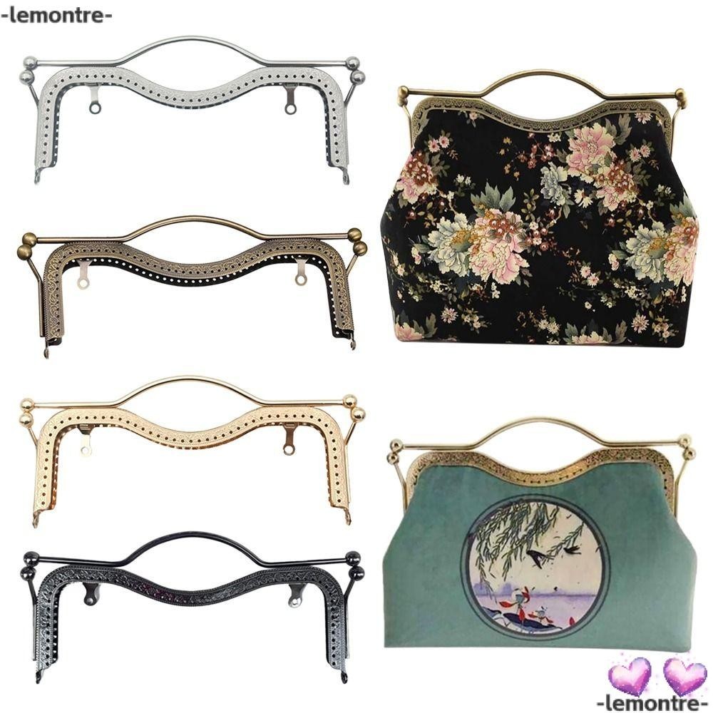 Lemontre กรอบเข็มกลัดโลหะ ขนาดเล็ก สไตล์วินเทจ อุปกรณ์เสริม สําหรับติดกระเป๋า