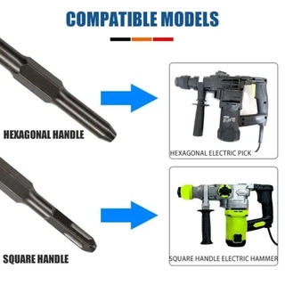 RADIANTSYNC ดอกสว่านขยับขยาย, ด้ามจับหกเหลี่ยม/สี่เหลี่ยม Heavy Duty สว่านกระแทกคอนกรีต, ค้อนไฟฟ้ามัลติฟังก์ชั่นสะดวกทนทานเครื่องมือกําจัดมอเตอร์คอนกรีต