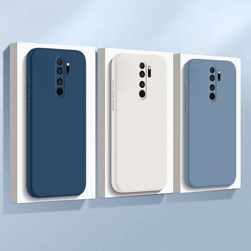 เคส Redmi Note 8 PRO กรณีโทรศัพท์มือถือสีทึบ เลนส์กล้องป้องกันเต็มรูปแบบกันกระแทก TPU Jelly Soft Cas