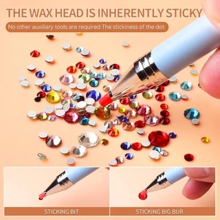 ใหม่ 6 ชิ้น/เซ็ตReusable Rhinestone Picker Dottingปากกาขี้ผึ้งดินสอสําหรับRhinestones Wax DottingปากกาเพชรPickerเล็บDottedเครื่องมือเล็บอุปกรณ์เสริม