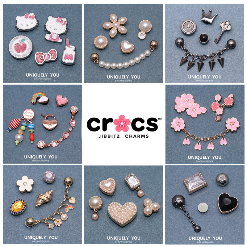 โลหะ jibbitz crocs charm หัวเข็มขัดรองเท้าอุปกรณ์เสริม DIY การ์ตูนแฟชั่นโลหะตกแต่งหัวเข็มขัด