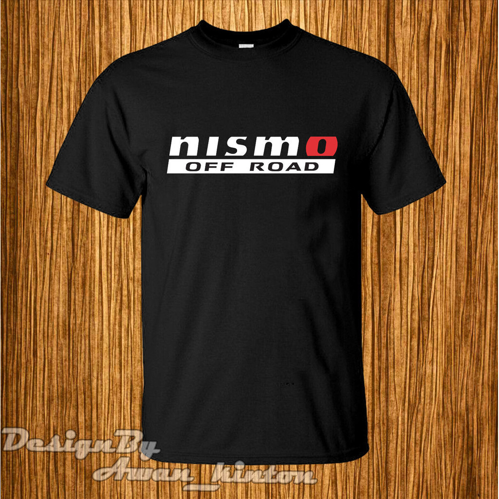 เสื้อยืด Nismo Logo เสื้อเชิ้ตแขนสั้นสีดํา
