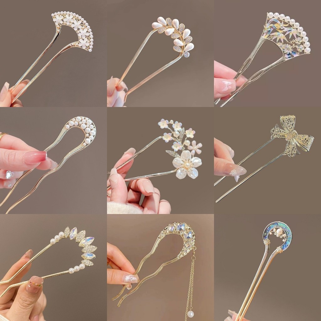 คลิปโลหะสไตล์จีนประกอบด้วยการตก แต่งผมรูปแบบใหม่