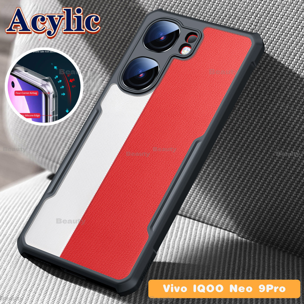 สําหรับ VIVO IQOO NEO 9 Pro 5G กันกระแทกเคสโทรศัพท์ใส IQOONEO9 NEO9 ปลอก Neo9pro อะคริลิคใส TPU กันชนซิลิโคนฝาครอบ Iqoo Neo9s Pro Neo 9spro Z9 Turbo Z9X