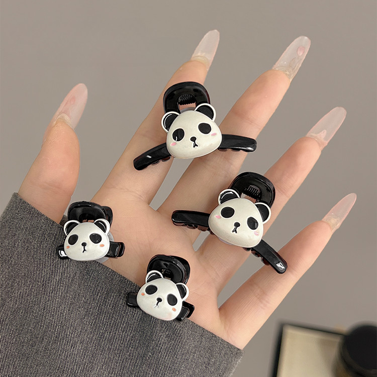 1pcs สาวหวานน่ารักจีน Panda Mini Grtps Priness สาว Hairpin Bangs กิ๊บติดผม