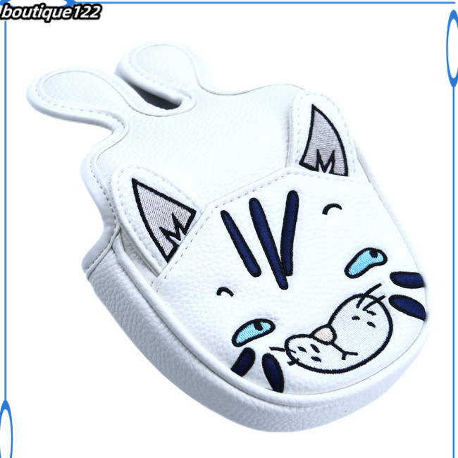 Bou Golf Blade Putter Cover, Headcover, การออกแบบลายแมว ฝาครอบพัตเตอร์กอล์ฟที่ทนทานต่อการสึกหรอ,