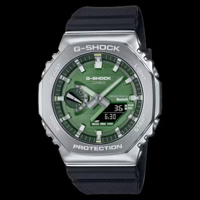 JDM WATCH ★ Casio Analog-Digital 2100 Series GBM-2100A-1A3Jf Tough Solar Bluetooth 20ATM ตัวเรือนเรซ