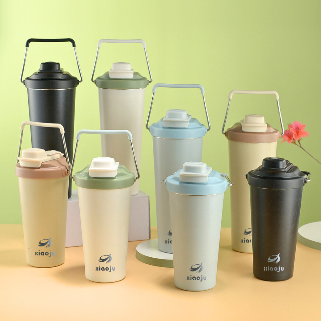 แก้วหูหิ้ว Xiaoju เก็บความเย็น พกพาได้สะดวก สแตนเลส 304 ขนาด 500ml และ 750ml