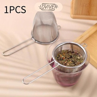 LOVIVER ชานํามาใช้ใหม่กระชอนชารั่วสําหรับกรองชาของขวัญหลวมชา