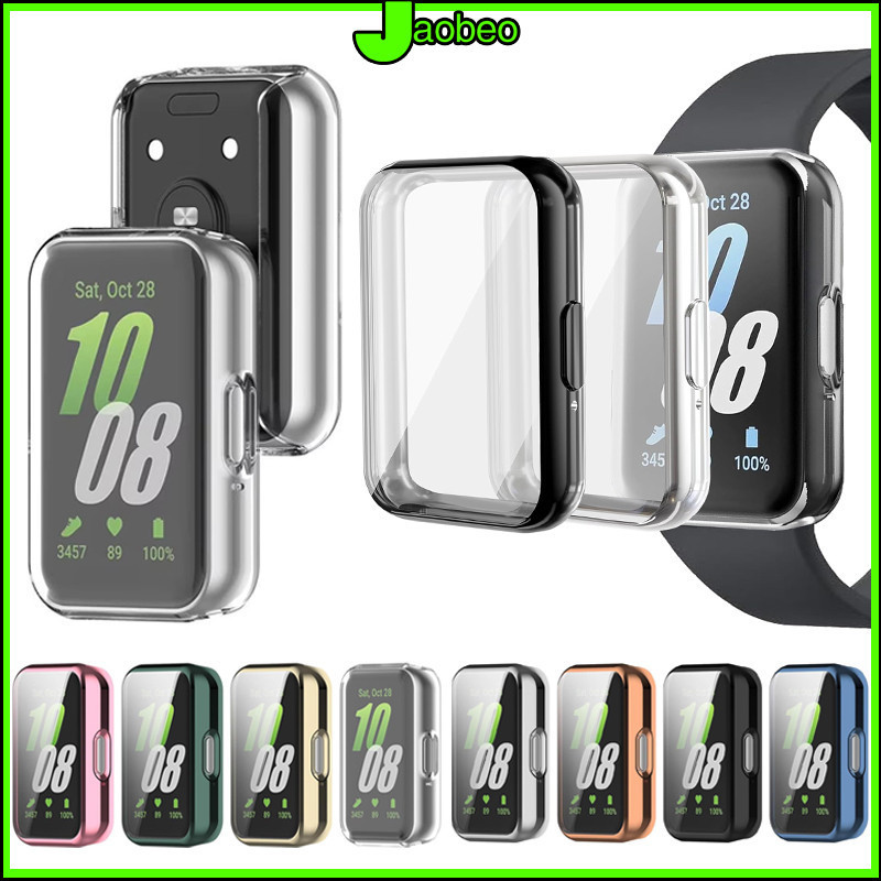 ปลอกป้องกัน TPU นุ่ม for Samsung Galaxy Fit 3 ฝาครอบกันชนฟิล์มป้องกันหน้าจอทุกรอบ for Samsung Fit 3 / Huawei Band 11