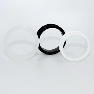 1 คู่ซิลิโคนอ่อนนุ่มสีดําสีขาวโปร่งใส Auricle เนื้อสีหู Expander เจาะหู Expander 4-50 มม.